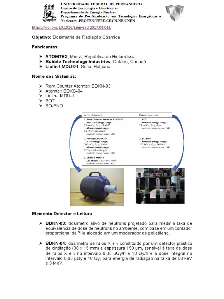Tepc - Sistema Dosimétrico | PDF | Nêutron | Física