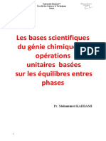 les bases scientifique du gÃ©nie chimique  