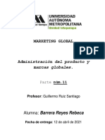 Barrera Reyes Rebeca - Tema 11 - Administración Del Producto y Marcas Globales