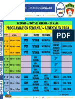 Horario Aprendo en Casa Semana 3 Año 2021 SJB