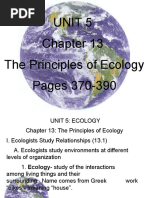 10TH Grade Chapter 13 Ecology