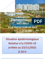 Situation Epidemiologique Et Vaccinale Du 24 Novembre 2021