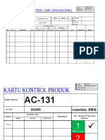 Kartu Kontrol Produk