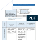 Esquema de Plan Educativo Personalizado