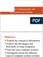 Computer fundamentals and information processing