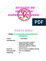 La Situación Económica en Venezuela