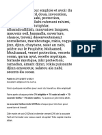 Zikr Et Prières Pour Emploie Et Avoir Du Travail - Zikr, Wird, D