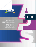 Informe Gestión-2015 Memoria Institucional, Autoridad de Fiscalización y Control de Pensiones y Seguros