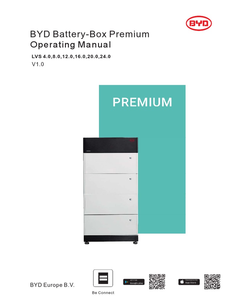 Battery-Box Premium LVS Operating Manual-AU V1.0-5f977e7cb865c, PDF, Electrical Connector