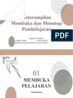 Keterampilan Membuka Dan Menutup Pembelajaran