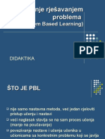 Učenje Rješavanjem Problema (PBL - Problem Based Learning)