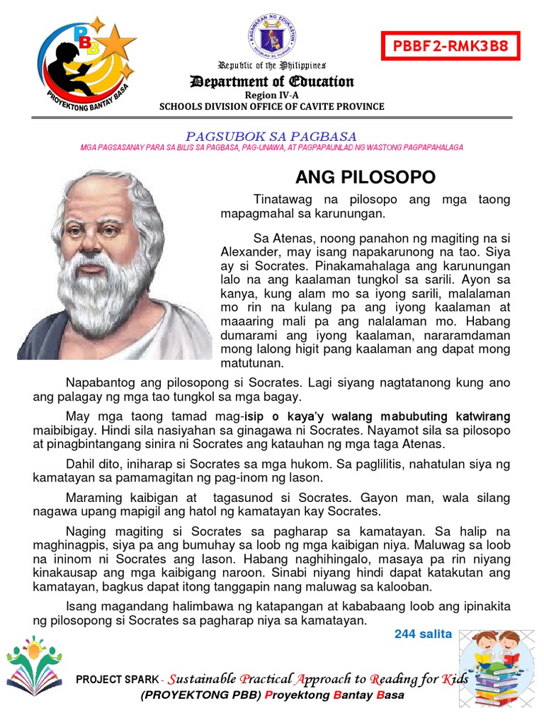 Baitang 8 - Ang Pilosopo | PDF