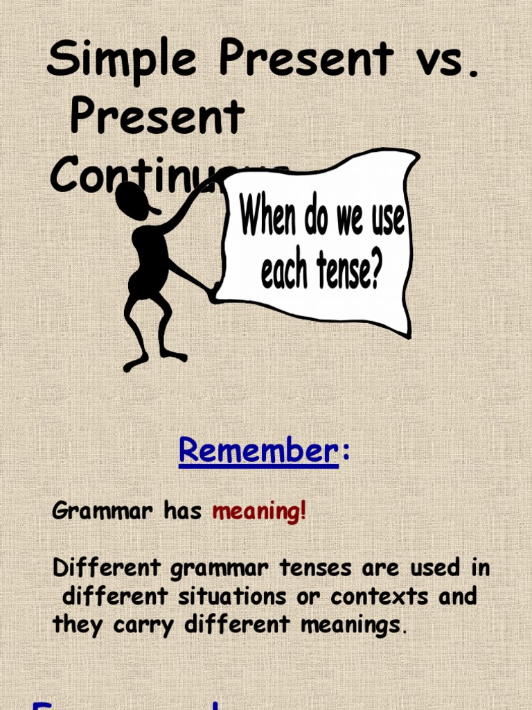 Simple Vs Continuous | PDF | Verb | Grammatical Tense