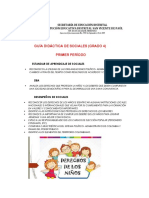 Guía Didáctica de Sociales 4 Grado - Primer Período.