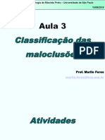 Aula 3 - Classificação Das Maloclusões