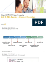 openSAP Hanasql1 Week 1 Unit 3 QUERYORD Presentation