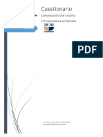 Tarea 1 Cuestionario de Comunicación Oral y Escrita