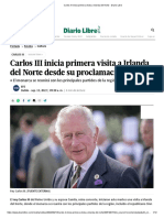 Carlos III Inicia Primera Visita A Irlanda Del Norte - Diario Libre