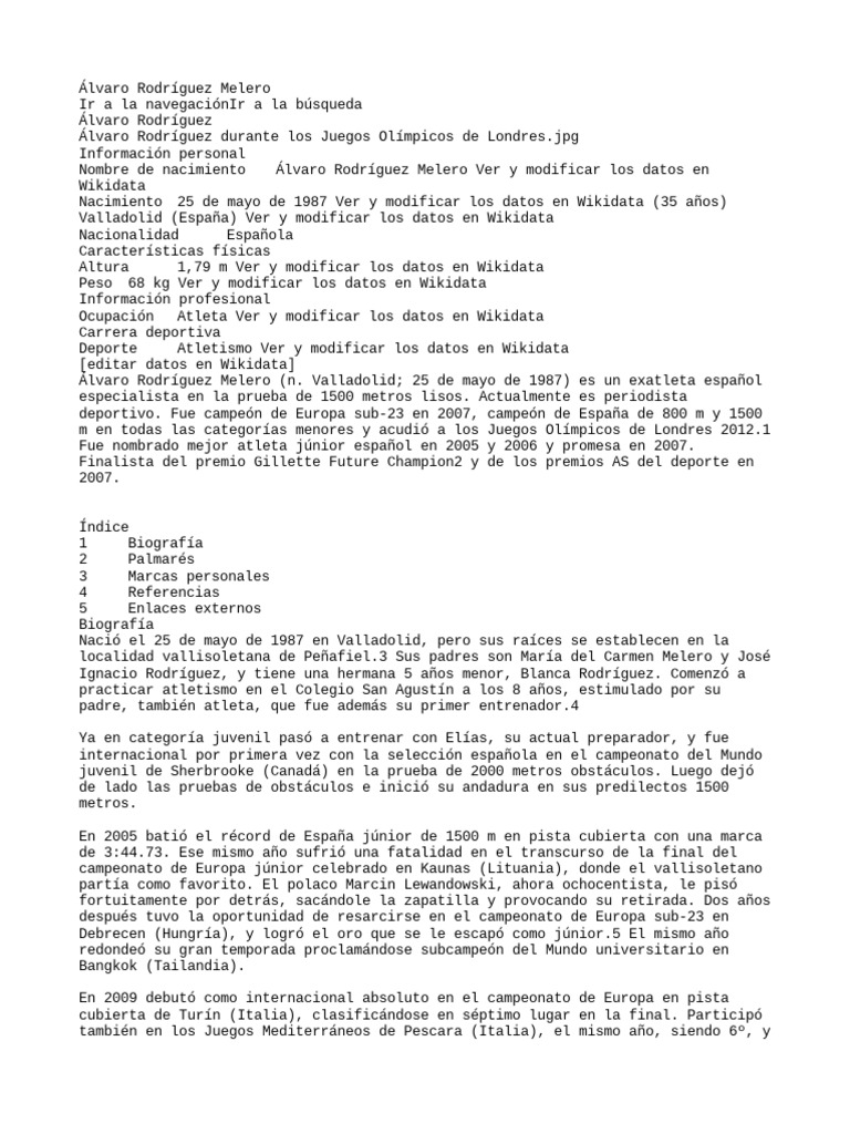 Álvaro Rodríguez Melero PDF Deportes