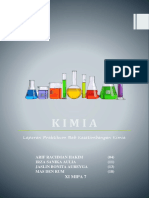 Laporan Praktikum Kesetimbangan Kimia (Kimia SMA)