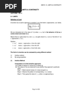 Chapter 8 Limits and Continuity