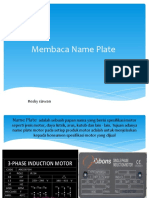 Membaca Name Plate Motor Listrik