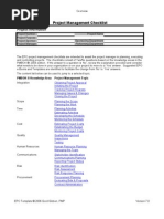 Project Management Checklist