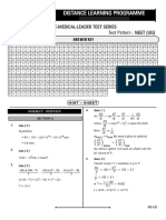 NEET UG 2020 Sample Paper Mock Test Answer Key Solution Leader