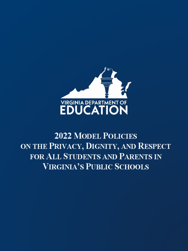 2022 model policies on the privacy dignity and respect for all students