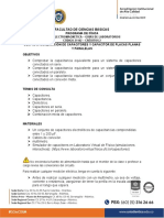 Experimento No 6 Combinación de Capacitores