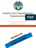 Modelos de Comportamiento Organizacional
