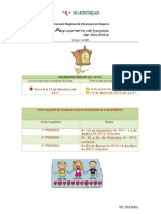 CALENDÁRIO ESCOLAR