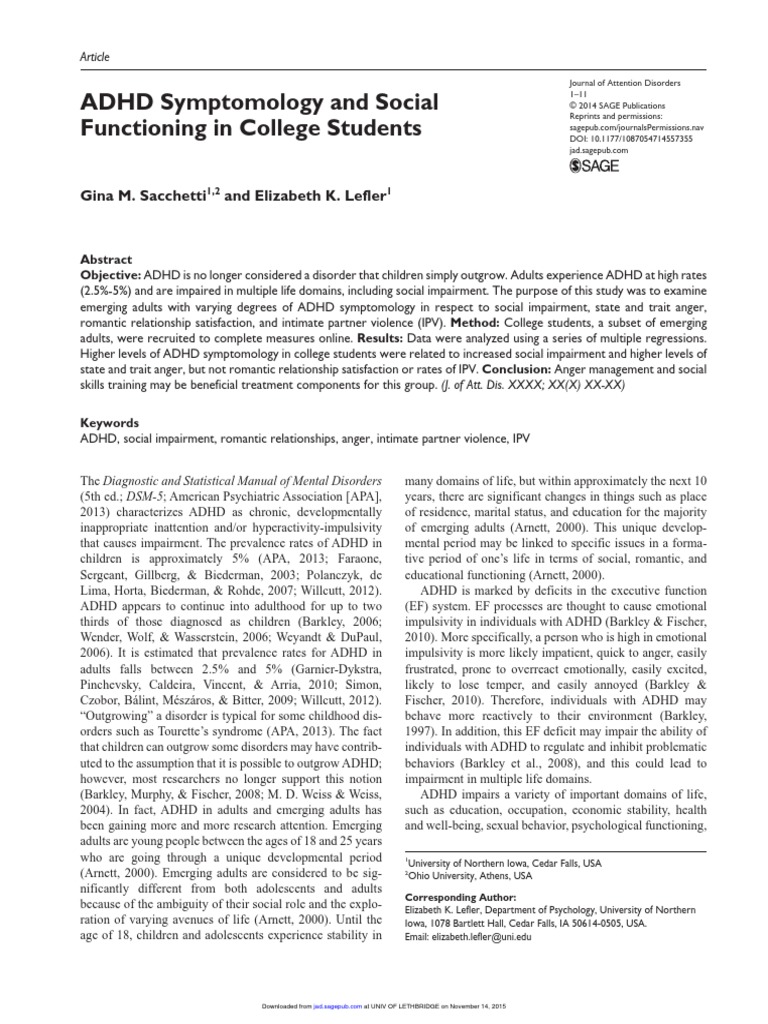 Social Functioning Topics