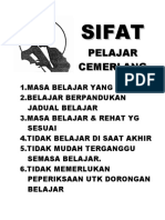 Sifat Pelajar Cemerlang