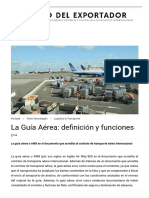 La Guía Aérea - Definición y Funciones - DIARIO DEL EXPORTADOR
