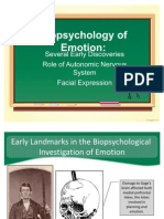 Biopsychology of Emotion: Early Discoveries and Facial Expression