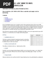 Interfacing Adc 0808 To 8051 Micro Controller - A Knol by Amol Shah