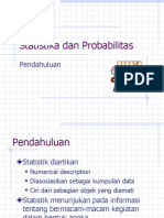 Pendahuluan Statistik