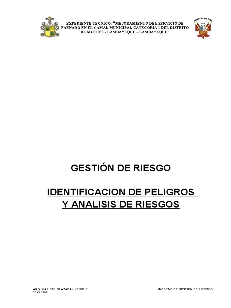 Informe Gestion De Riesgos Ok 20220810 105539 917 Pdf Riesgo