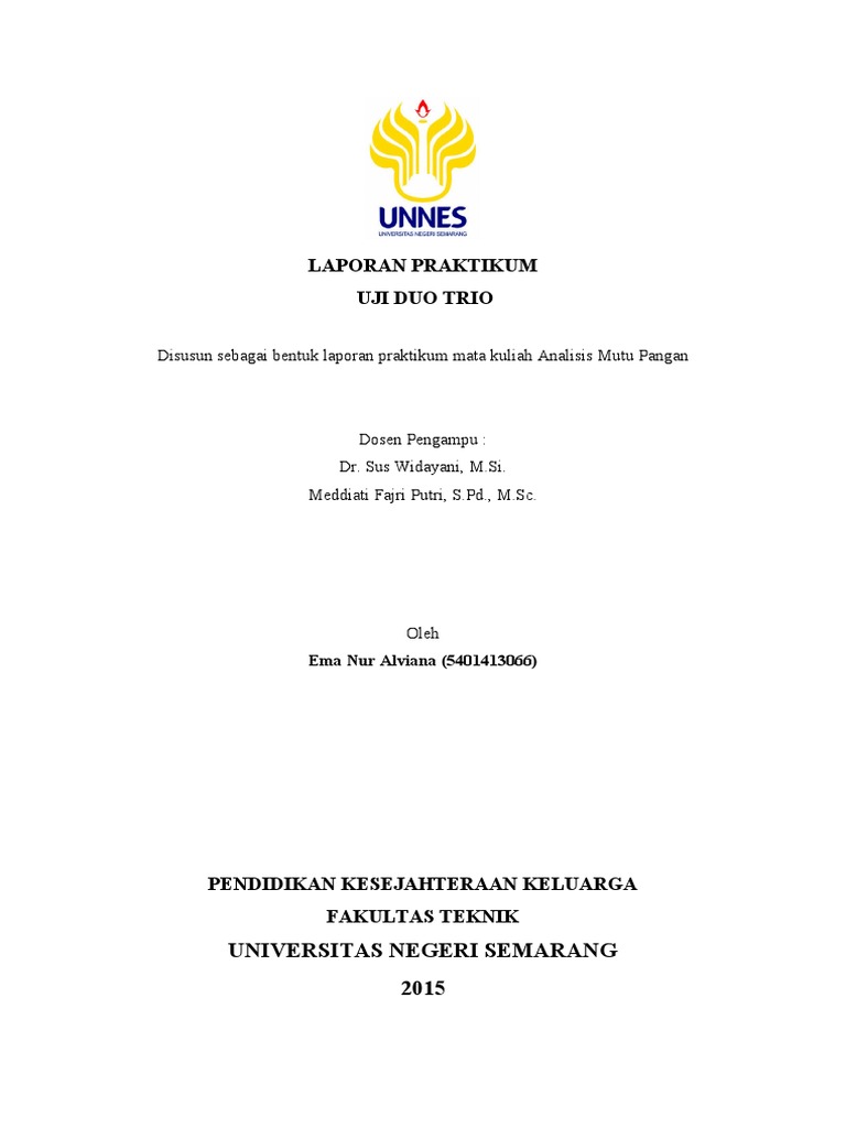 Laporan - Uji Duo Trio | PDF