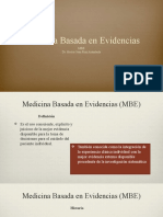 Medicina Basada en Evidencias (Mbe)