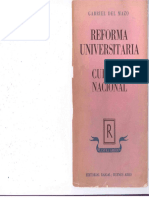 Reforma Universitaria y Cultura Nacional - Gabriel Del Mazo