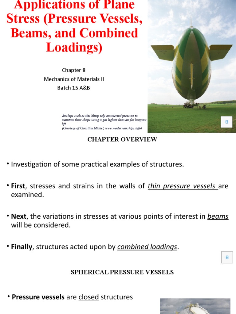 Stress Analysis in Pressure Vessels | PDF | Stress (Mechanics) | Sphere