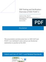 IEEE P1547.1-DER Test and Verify