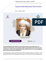 Ulama Banjar (2) - Biografi Syekh Muhammad Nafis Bin Idris Al-Banjari