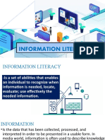 INFORMATION LITERARCY Lesson 3