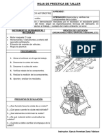 Hoja de Operación Culata