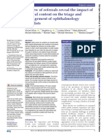 Review of Referrals Reveal The Impact of Referral Content On The Triage and Management of Ophthalmology Wait Lists