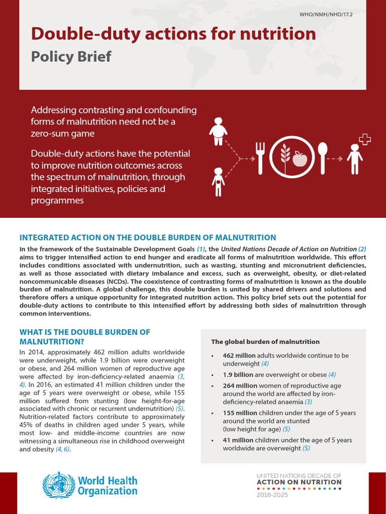 WHO NMH NHD 17.2 Eng PDF Malnutrition Obesity