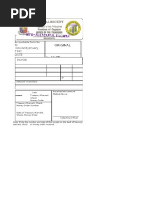 Official Receipt